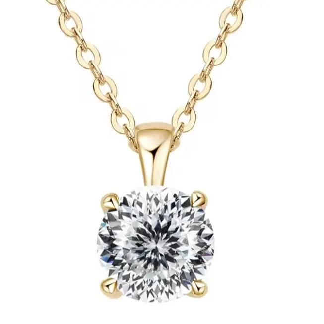 IWAMON-BIJOUX - Collier Moissanite 18 carat - Élégance intemporelle IWAMON-BIJOUX