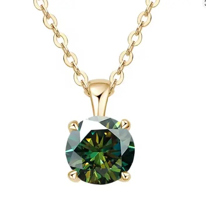 IWAMON-BIJOUX - Collier Moissanite 18 carat - Élégance intemporelle IWAMON-BIJOUX