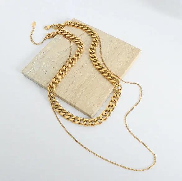 IWAMON-BIJOUX - Duo Colliers Layering Chunky IWAMON-BIJOUX