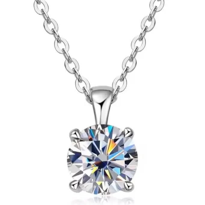 IWAMON-BIJOUX - Collier Moissanite 18 carat - Élégance intemporelle IWAMON-BIJOUX