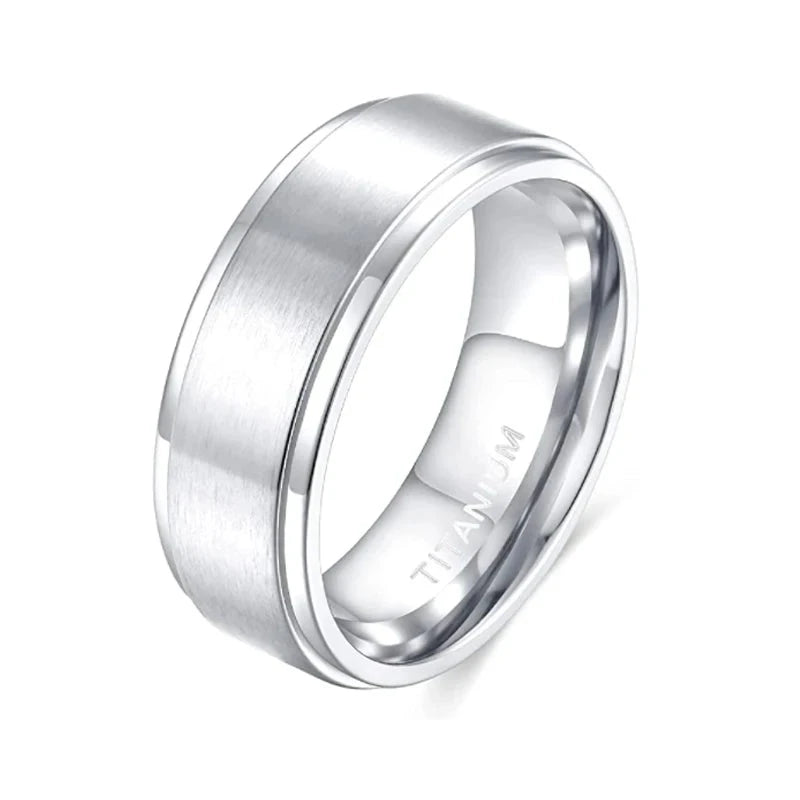 IWAMON-BIJOUX-Alliance Titane Brossé - Bague  Or/Argent 4-10mm IWAMON-BIJOUX
