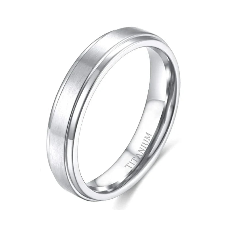 IWAMON-BIJOUX-Alliance Titane Brossé - Bague  Or/Argent 4-10mm IWAMON-BIJOUX
