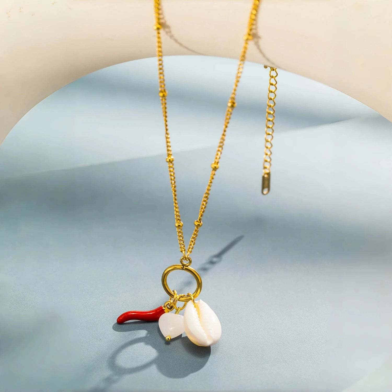 Collier tendance en acier inoxydable IWAMON-BIJOUX