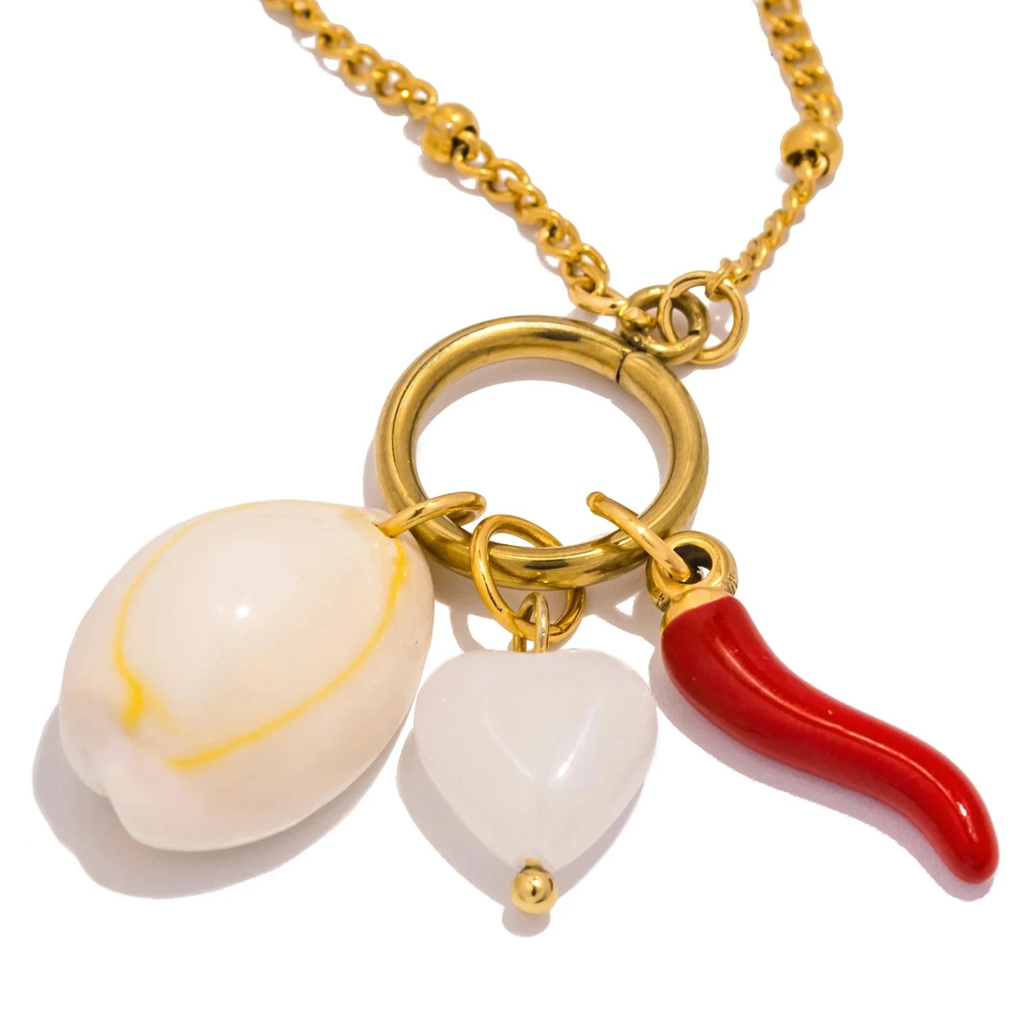 Collier tendance en acier inoxydable IWAMON-BIJOUX