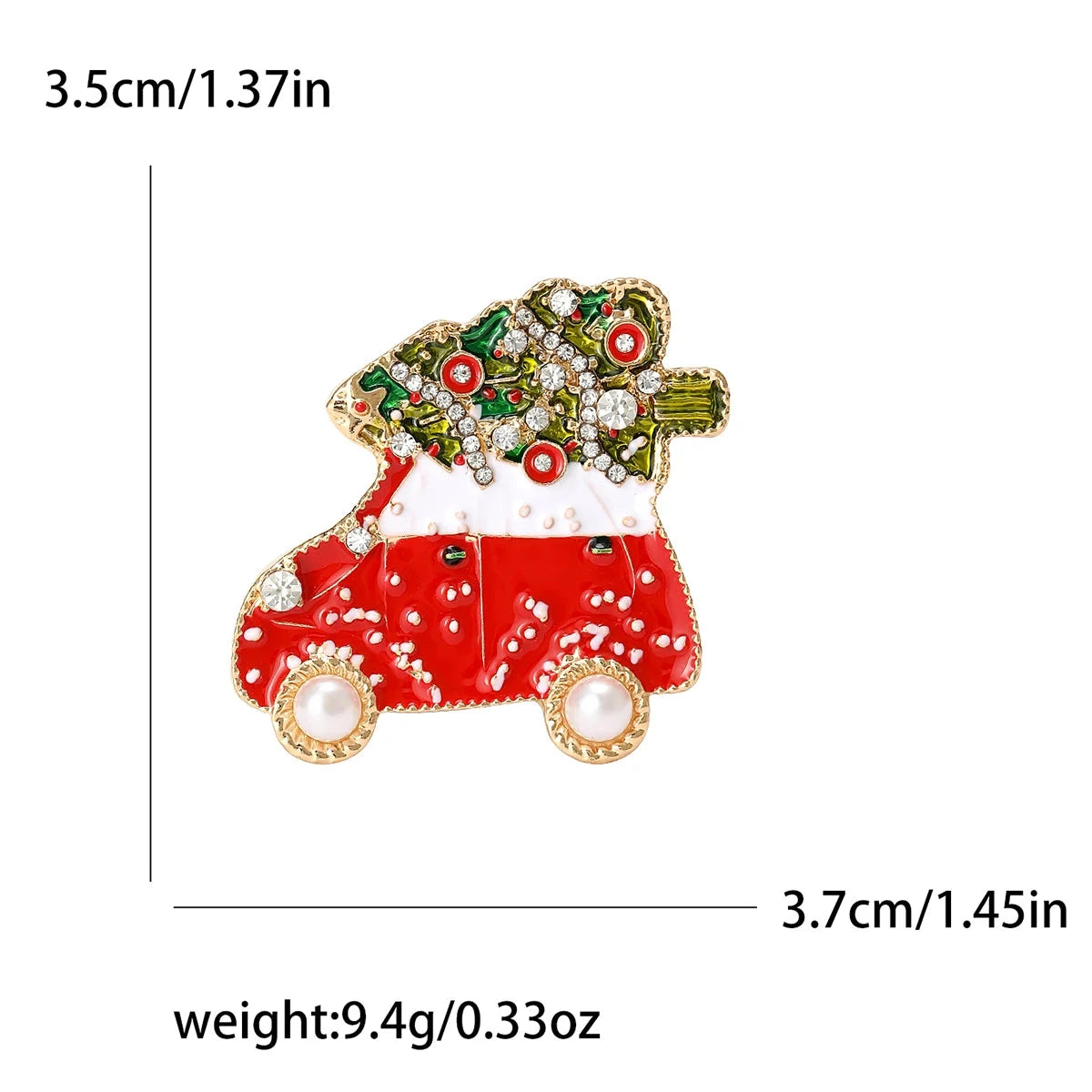 4 broches de Noël émaillées IWAMON-BIJOUX