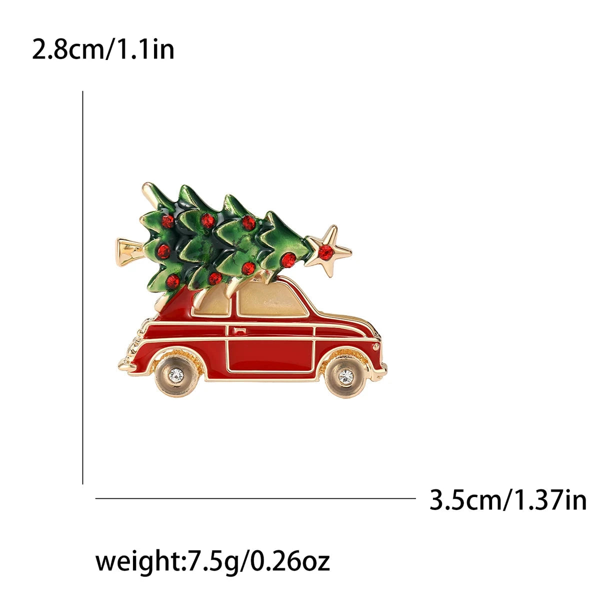 4 broches de Noël émaillées IWAMON-BIJOUX