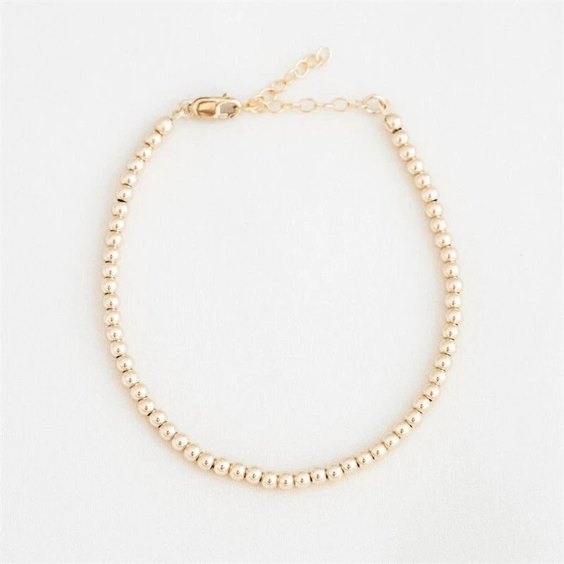 IWAMON-BIJOUX-Collier Multi Rangs Doré - Perles Dorées Élégantes IWAMON-BIJOUX