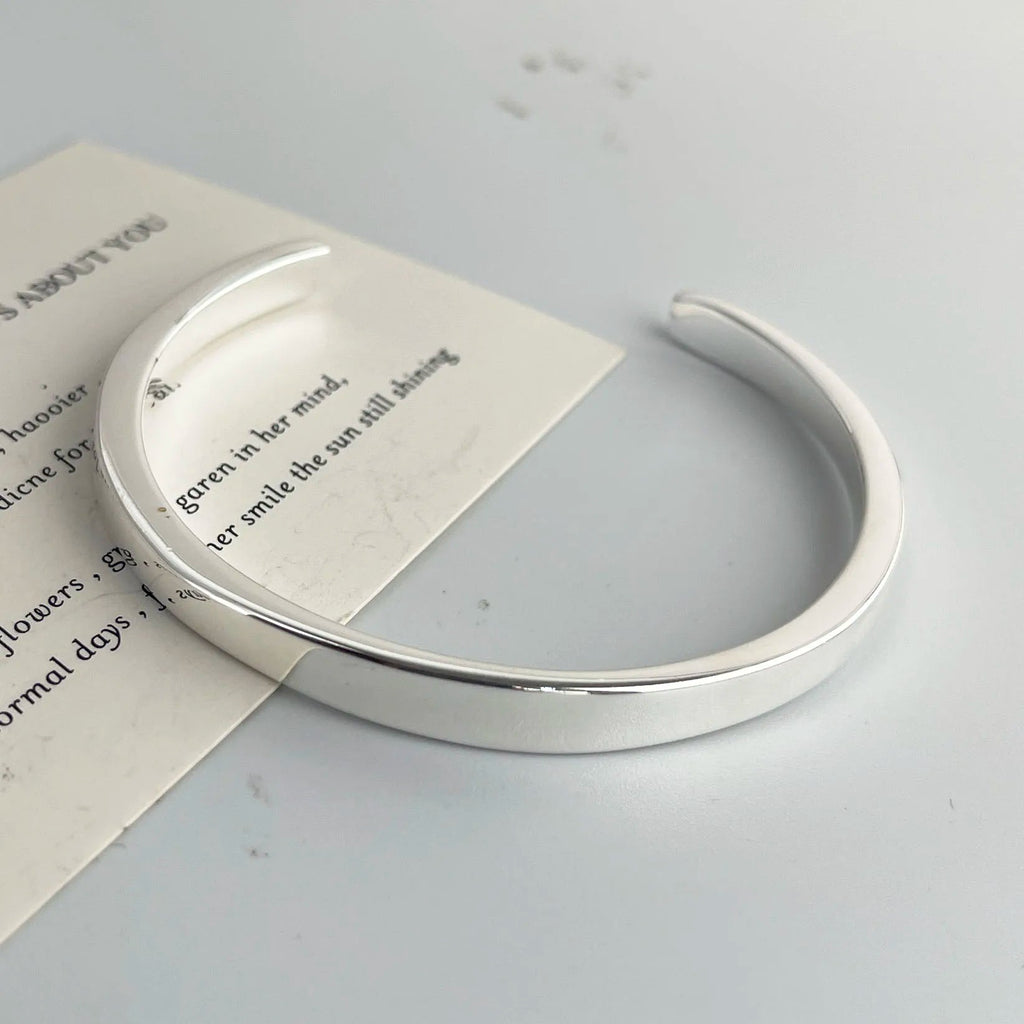 925 Sterling Silver Bracelets for Women Men String Accessories Trend Vintage Narrow Simple Pendant Party Jewelry Gift IWAMON-BIJOUX