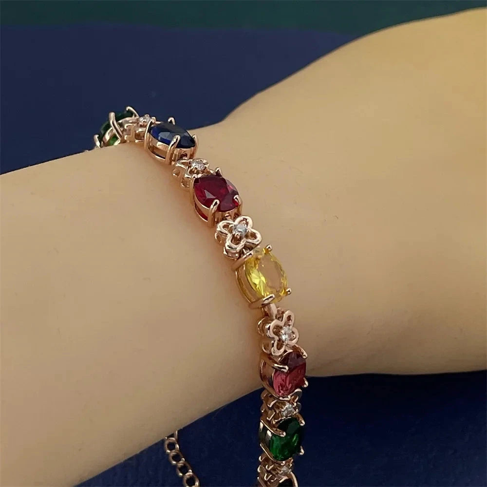 IWAMON-BIJOUX-Bracelet élégant en argent 925 avec zircons IWAMON-BIJOUX