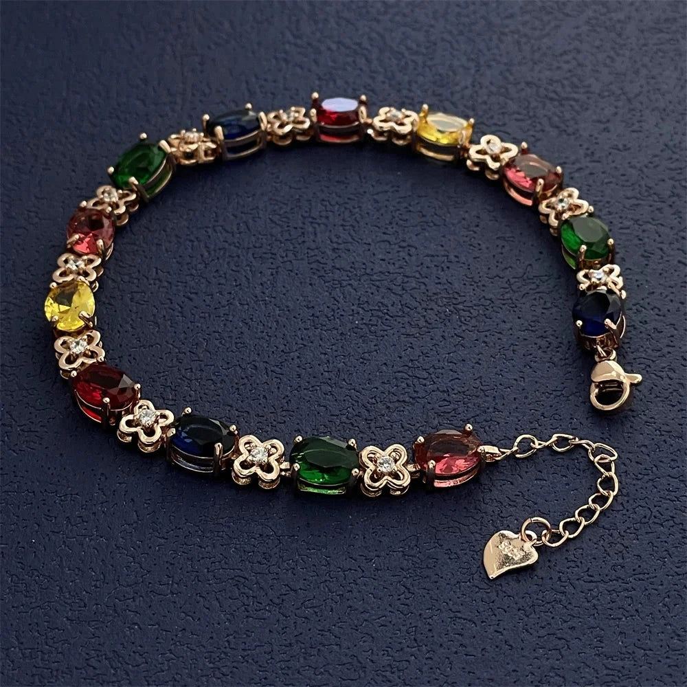 IWAMON-BIJOUX-Bracelet élégant en argent 925 avec zircons IWAMON-BIJOUX