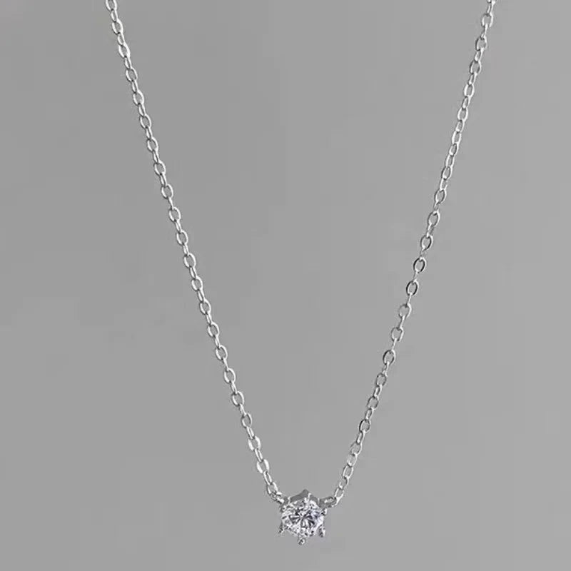 IWAMON-BIJOUX-Collier Argent Sterling 925 Plaqué Or - Zircons Étincelants IWAMON-BIJOUX