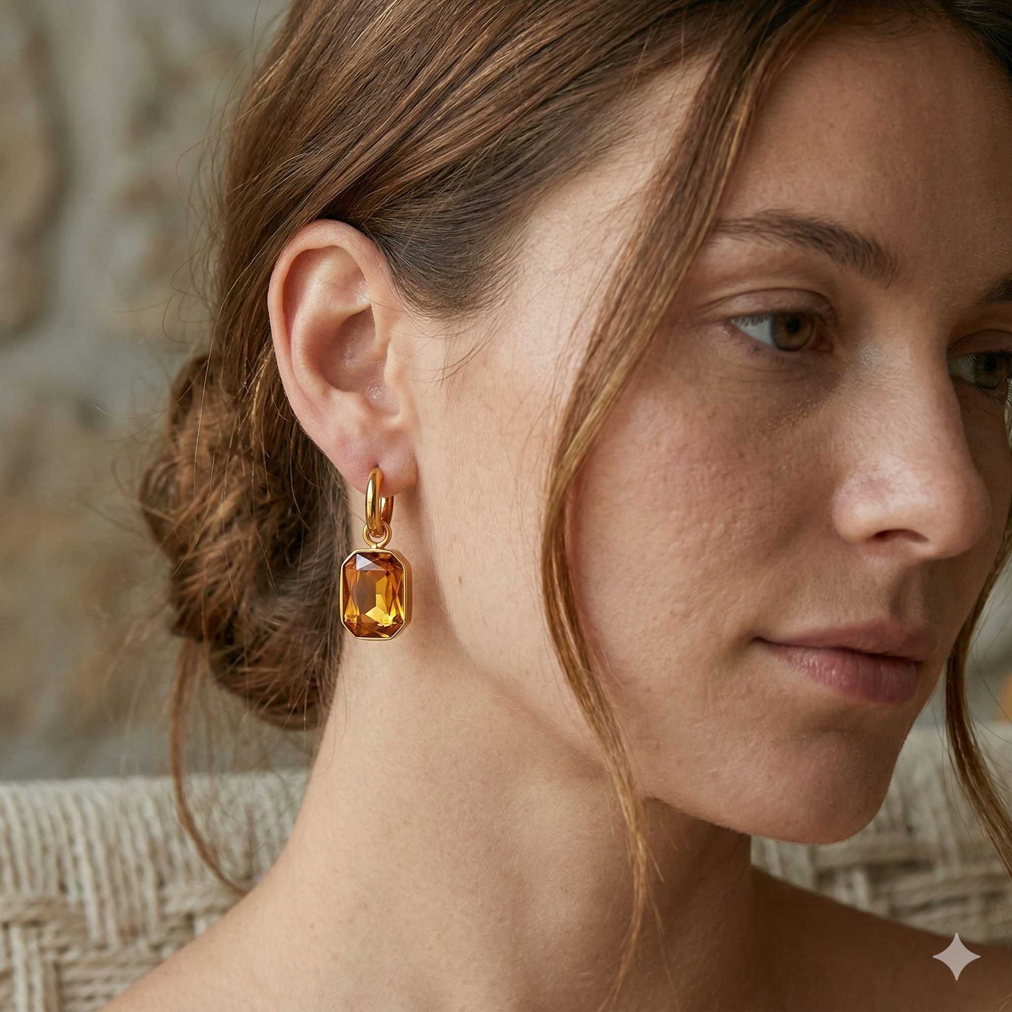 Boucles d'Oreilles "Éclat Solaire" — Collection&nbsp; IWAMON IWAMON-BIJOUX