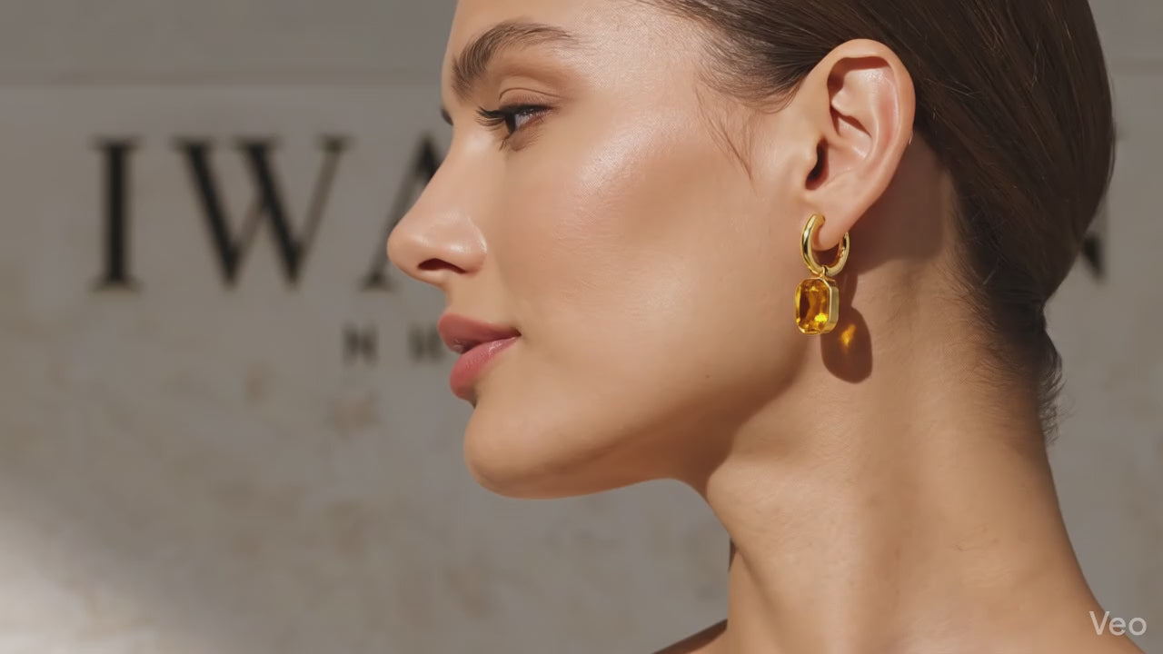 Boucles d'Oreilles "Éclat Solaire" —  IWAMON